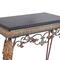 Set of 2" Bronze Metal Traditional Console Table with Mirror, 32" x 23"